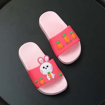 

Kids Girls Slippers Shoes Summer Children Indoor Sandals Bathroom Non-slip Slippers Home Shoes Boys Beach Slippers Fashion