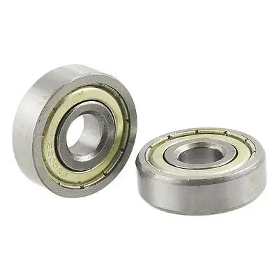 

2 Pcs 6200 Dual Metal Shields Deep Groove Ball Bearing 10mm x 30mm x 9mm