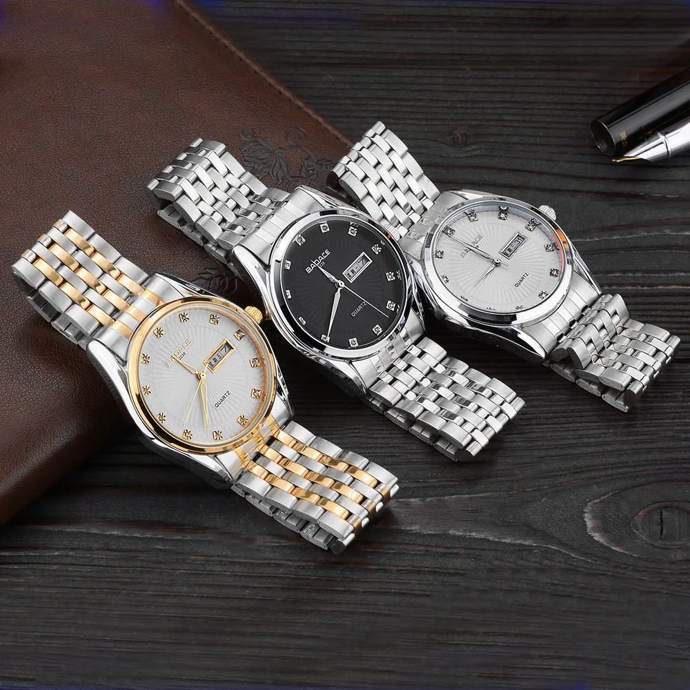 

2016 New Watch Men Dual Date Fashion Clock Quartz Men Watches Top Brand Wristwatch Male Reloj Hombre Relogio Masculino