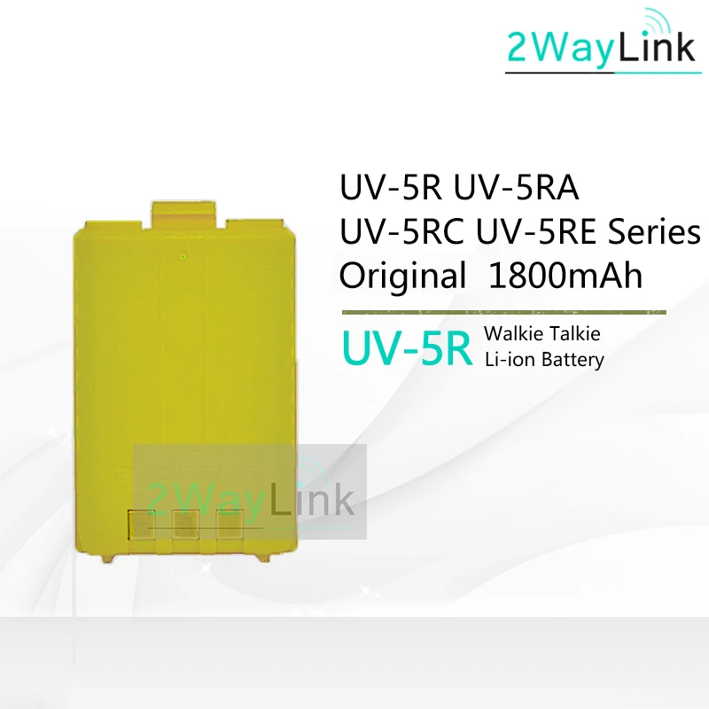 Yellow 1800mAh Горячая BL-5 батарея 3800 мАч Baofeng UV-5R батарея для DM-5R Plus UV 5R uv5r UV-5RE 5RE Совместимость с RT-5R RT5R 1800 мАч опционально - Цвет: Yellow 1800mAh