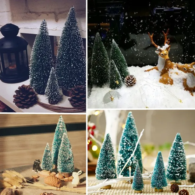 1pcs mini christmas tree small pine tree ornaments figurines miniatures christmas decorations home office diy decoration - Miniature Christmas Decorations 1pcs mini christmas tree small pine tree ornaments figurines miniatures christmas decorations home office diy decoration - Miniature Christmas Decorations
