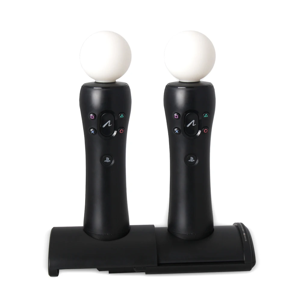 Move Slide Double Charger Controller Charging Dock Station Stand Holder for PS Move