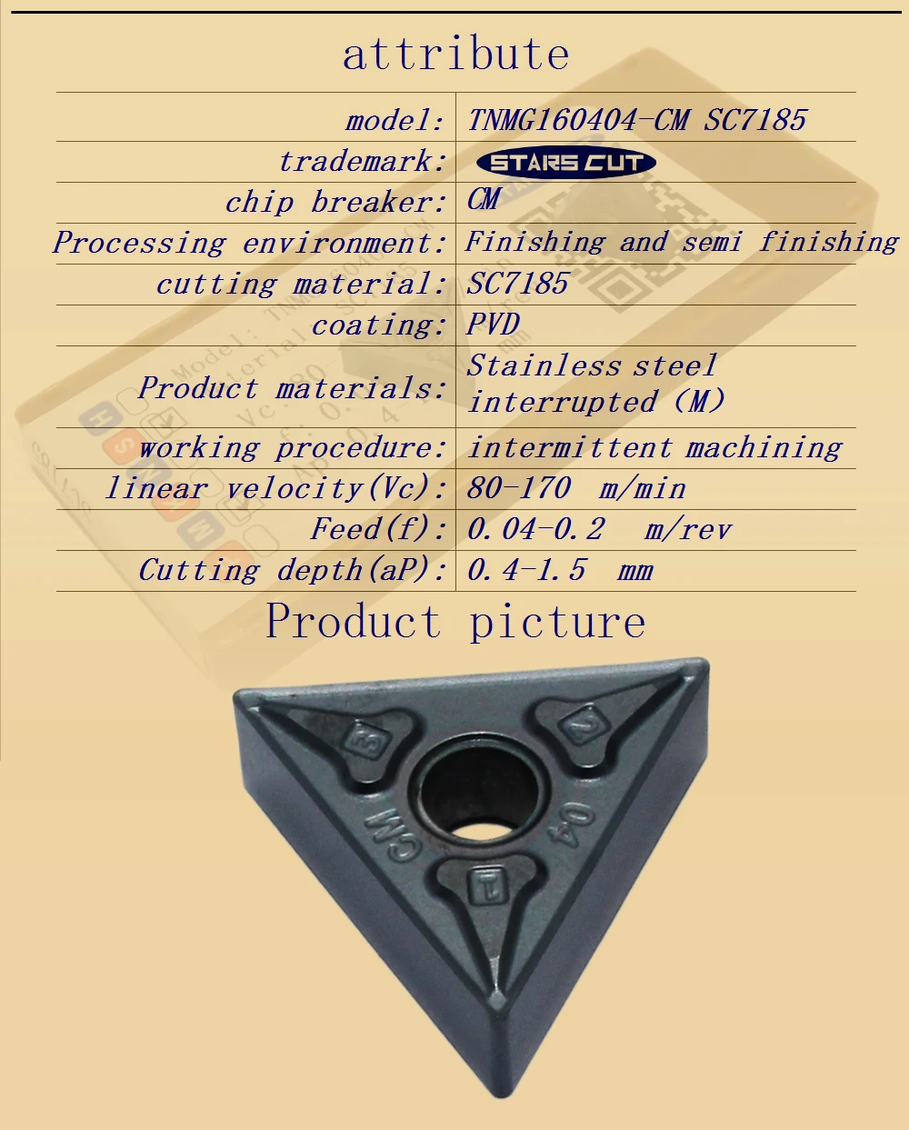 TNMG160404-CM SC7185