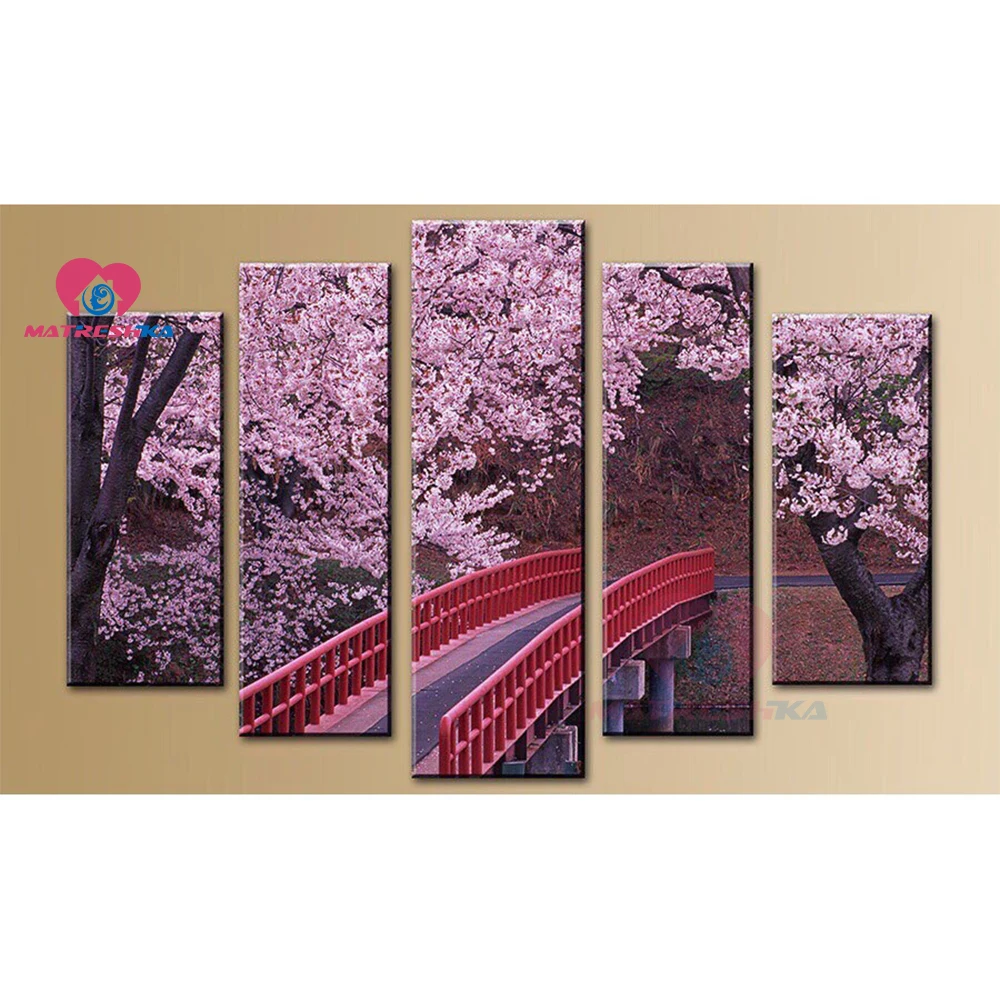 

diamond painting landscape diamond mosaic triptych Diamond embroidery full square drills cross-stitch kits full drill square
