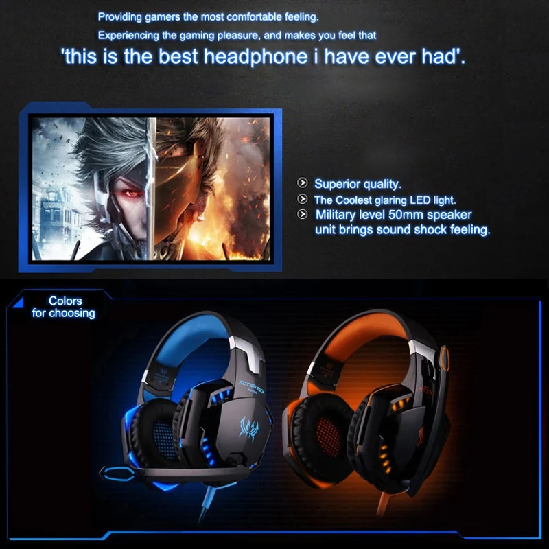 3,5 мм Gaming Headset профессиональный микрофон наушники со светодиодом стерео объемный звук наушники с глубокими басами для игр, наушники гарнитура для PS4 Xbox One портативных ПК