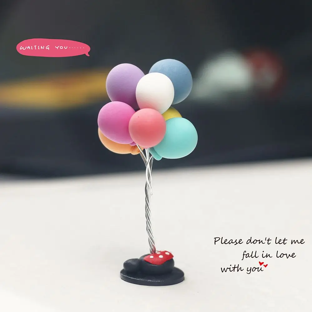 Украшение автомобиля воздушный шар милый Цвет Романтический мягкий мультфильм автомобиль мини-шар Автомобильный интерьер автомобиля-Стайлинг