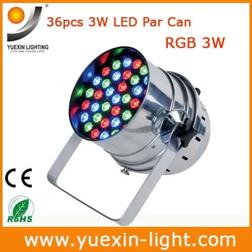 

36x3WLed Stage Light RGB Professional Par can Wedding Stage&DJ Lighting DMX512 Master-Slave Led Par64