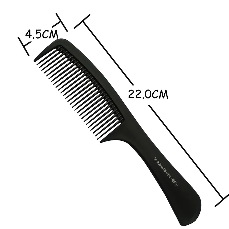 

Professional Hair Trimmer Carbon Comb Hairdresser White Anti Static Full Style Barber Cutting Comb Styling Tool T-06819