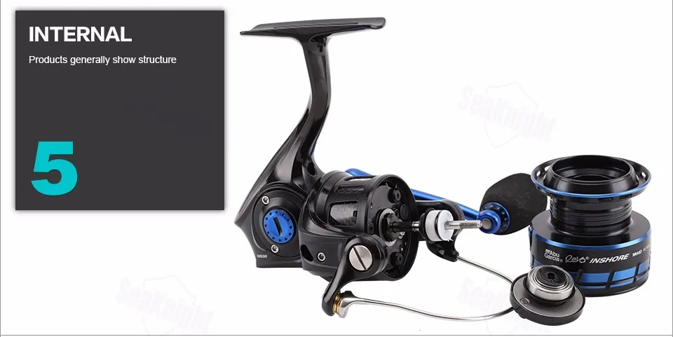 Abu Garcia REVO2 Inshore 6+ 1BB спиннинговая катушка для соленой воды C6 катушка для рыбалки из углеродного ротора