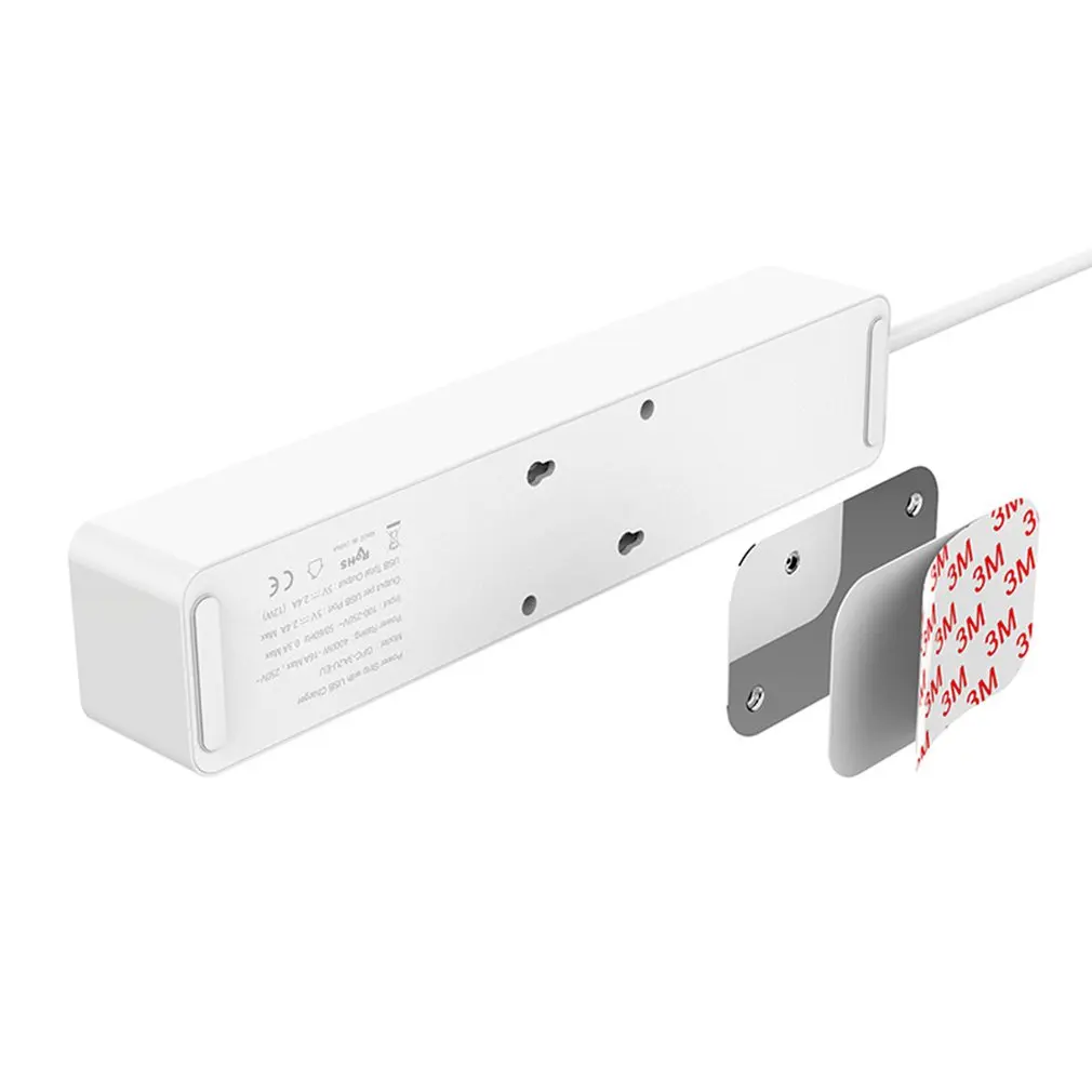 Белый ЕС разъем 2 usb зарядный порт бытовая техника 3 Электрический штекер Защита от перенапряжения портативный для ORICO