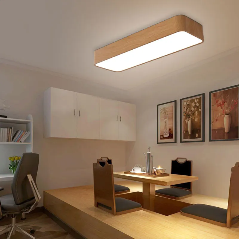  Modern LED Ceiling Lights Black White Square Office Light With ceiling lamp aisle bedroom home ligh - 32825206625