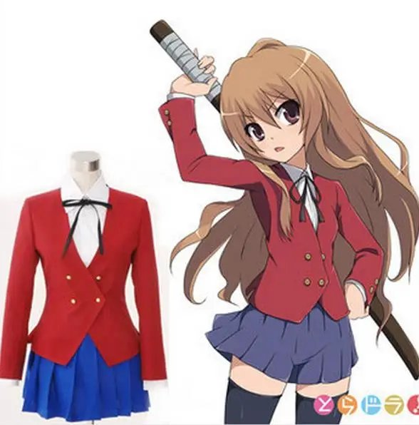 Женский костюм для косплея тигра дракона айсаки таежы Торадоры Униформа