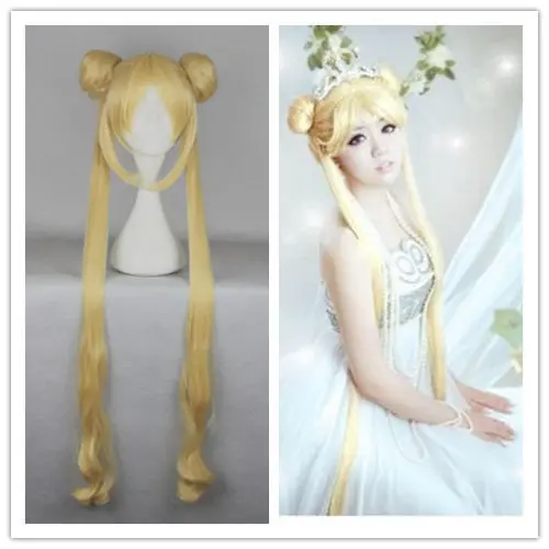 

FREE SHIP>>>Hot sell !!! new Mixed golden Sailor Moon Tsukino Usagi cosplay Party wig 057B