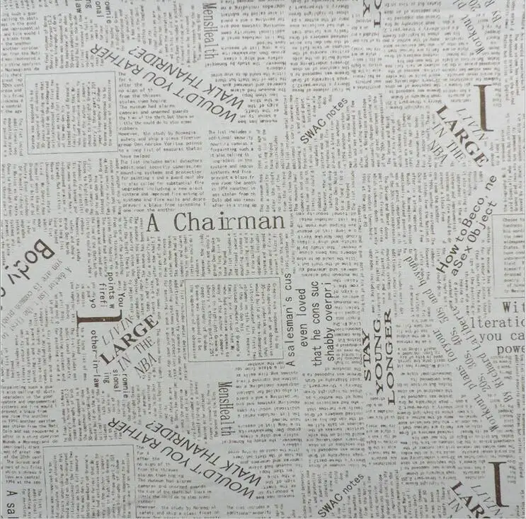 Печатная газетная хлопковая и льняная ткань на 7 метров DIY швейная обивка хлопчатобумажная ткань