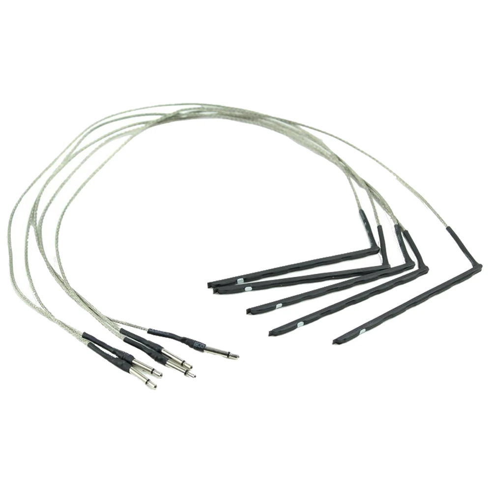 

10 pcs Bendable Acoustic Guitar Transducer Sensitivity Piezo Bridge Pickup Cable