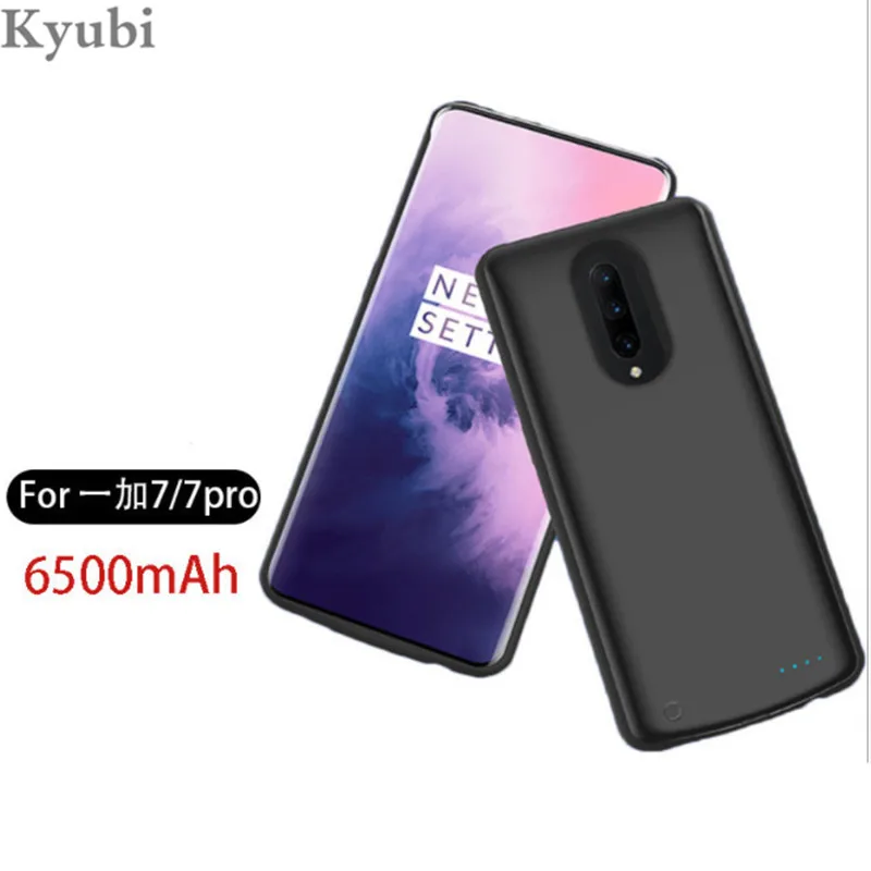 6500 мАч ультратонкая батарея зарядное устройство чехол для Oneplus 7 Внешний портативный беспроводной аккумулятор зарядный чехол для Oneplus 7 роскошный