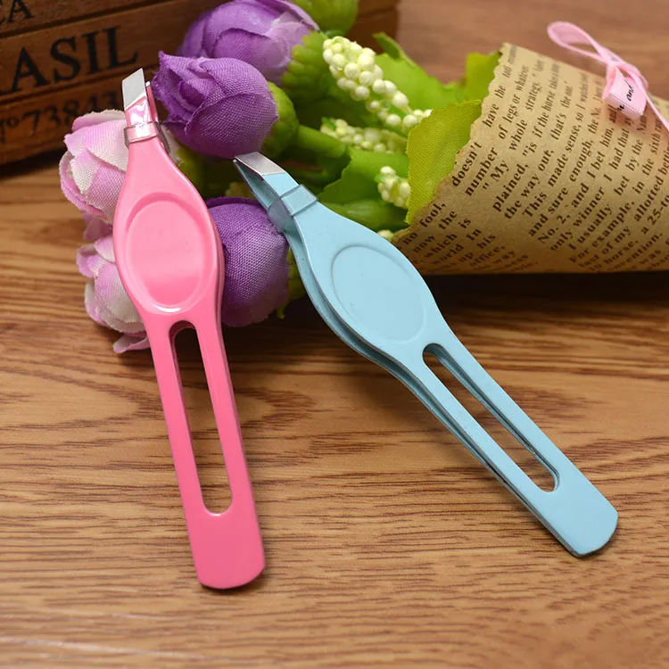 

Forceps Beveled Stainless Steel Tweezers Forcep Pliers Tweezer Eyebrows Plucking Clamp False Eyelashes Eyelid Eyebrow Clip Tool