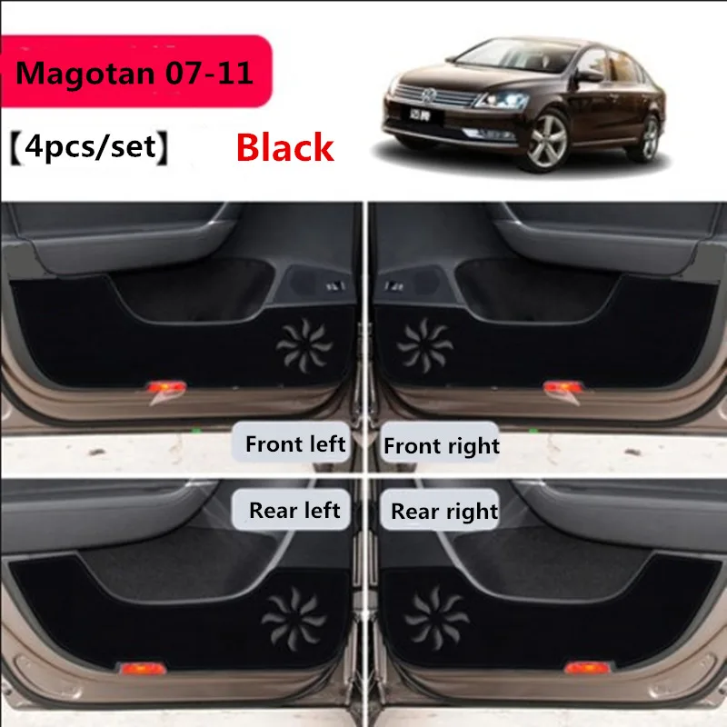 TAIJS Анти Удар двери автомобиля коврик для Volkswagen Magotan 2007-2011 4 шт./компл. Авто двери пыли Защитный чехол для Volkswagen Magotan