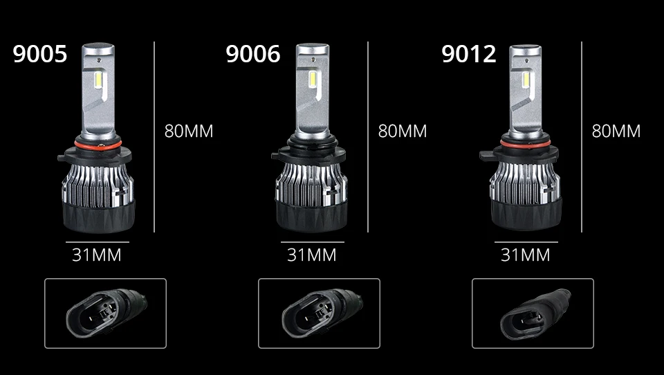 MeeToo Mini H4 H7 Led Car Headlight 9005 9006 H11 LED Car Bulbs 6500K 10000LM CSP Chips Auto Automobile Led Headlamp Fog Lights (13)