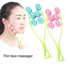 Portable Face Lift Massage Roller Flower Shape Elastic Anti Wrinkle Face-Lift Slimming Face Face Shaper Relaxation Beauty Tools beauty face lift up belt sleeping face lift mask silicone massage slimming face shaper relaxation facial slimming health