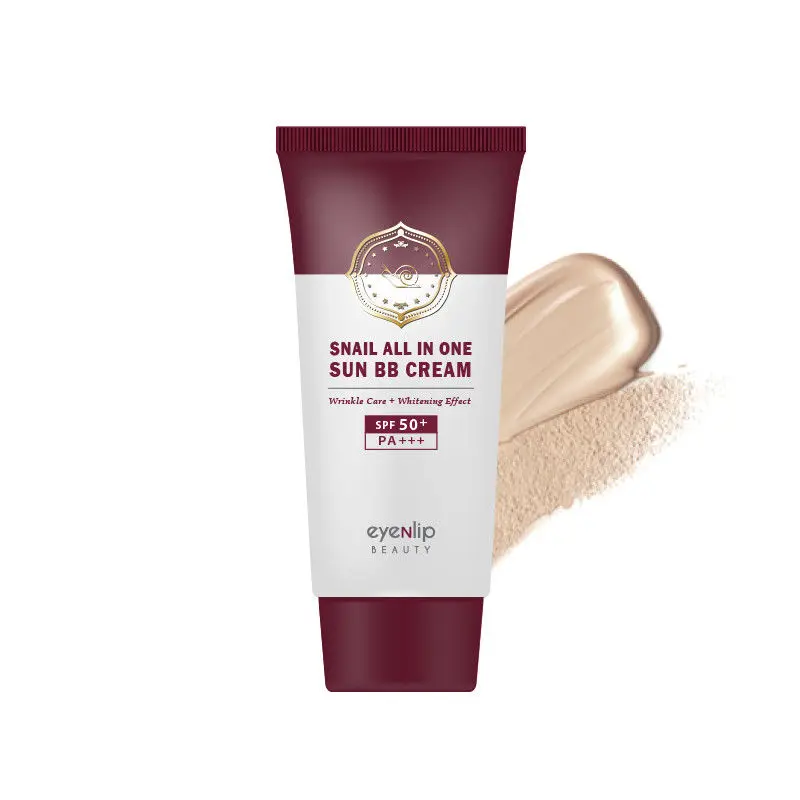 Крем eyenгуб Улитка All In One Sun BB (SPF50 +/PA + +) 50 мл отбеливающий увлажняющий крем
