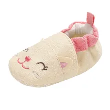 Zapatos de invierno para bebé recién nacido, botines cálidos suaves para niña, zapatos de suelo de animales de dibujos animados de nieve, zapatos cálidos para primeros pasos, triangulación de envíos(China)