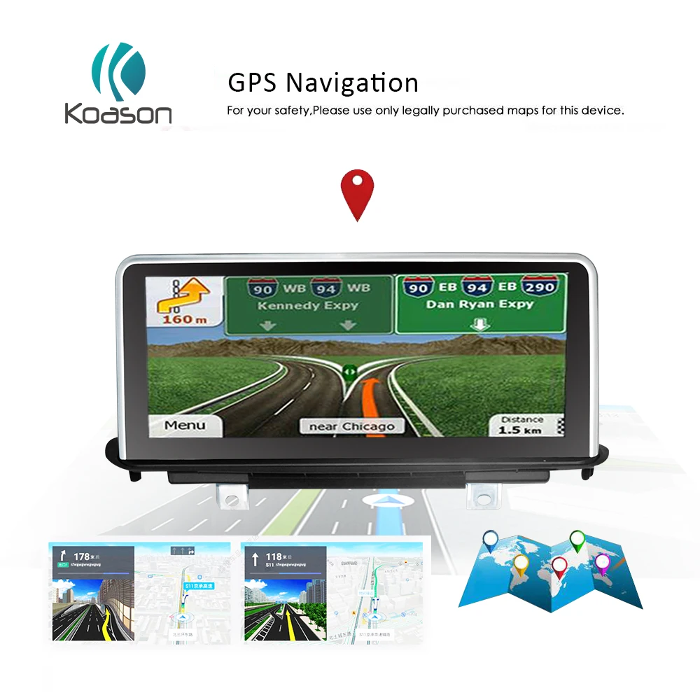 Koason 10,2" ips экран gps навигация для BMW X5 F15 NBT X6 F16 Android 8,1 автомобильный Аудио Видео Авто Стерео мультимедийный плеер