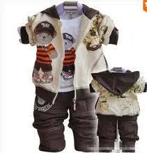 (CZ0681) boys suit hoodie jacket + pants children’s autumn wear coat kids cartoon sports clothing sets children girl jackets