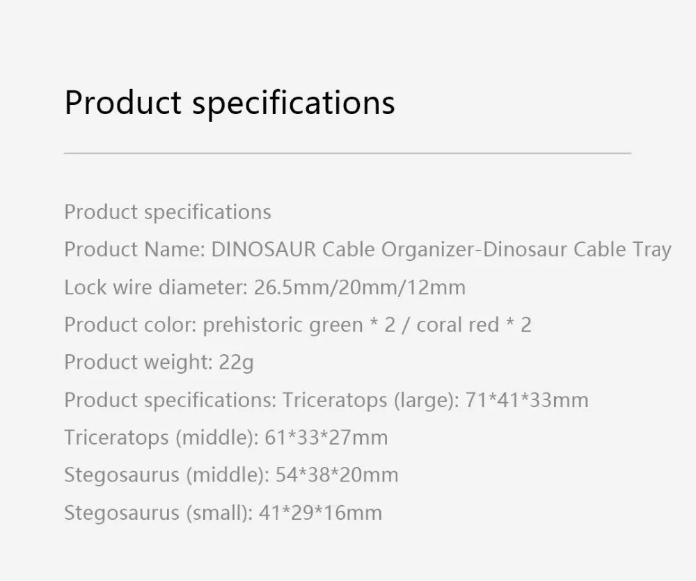 Xiaomi Bcase Органайзер динозавр кабельный лоток провода хранения PA материал подходит для путешествий