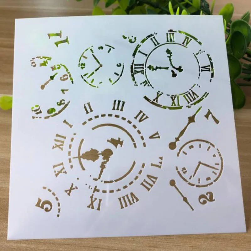 

Stencils for painting Bullet Journal Stencils and decoration Time Stencils Template DIY Painting Tools Photo Album Scrapbooking