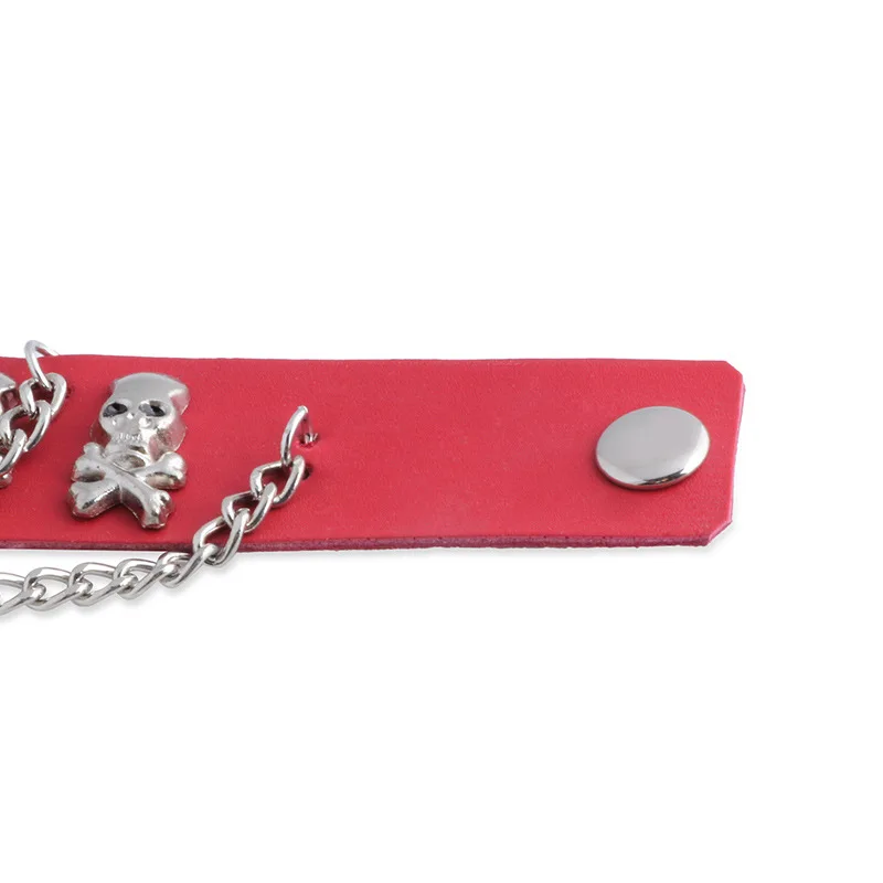 Alternative rock skeleton head rivet exaggerated pirates hand chain bracelet jewelry fashion punk wind