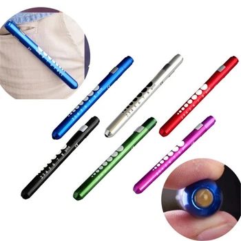 

Hot Portable Mini Flashlight Lanterna Medical First Aid LED Pen Light Flashlight Torch Doctor Nurse EMT Emergency AAA Needed