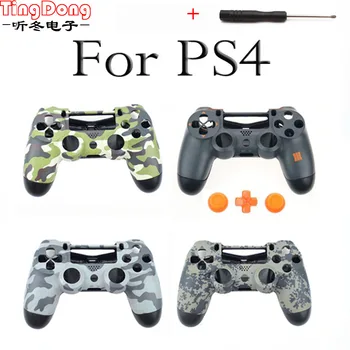

for PS4 Custom Camouflage Controller Cover Cases Camo Replacement Housing Front Back Shell For Sony Playstation 4 Gamepad G