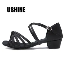 WZJ/атласная танцевальная обувь для сальсы черного, коричневого и бежевого цветов с узлом; Zapatos De Baile Latino Mujer; обувь для латинских танцев для женщин и девушек