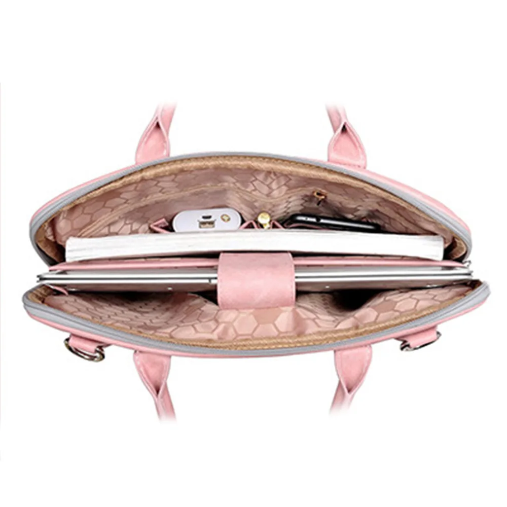 Universal Laptop Sleeve Case Hand Bag 13 14 15 inch For Macbook Air Pro Dell Asus Acer PU Waterproof Notebook Shoulder Bag Pouch (3)