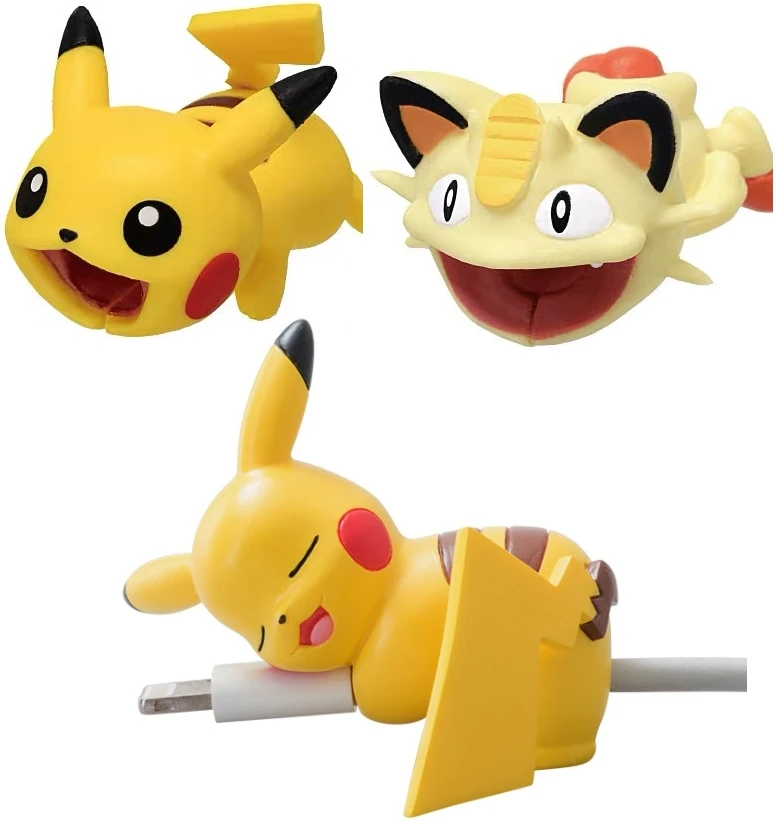 

2019 New Arrival Cute Bite Cartoon Cable Protector for iPhone XS Max XR 8 Universal USB Charging Cable Winder Cord Cover