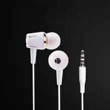 Copper ring Wired Earphone Stereo Bass Mobile Phone Remote Volume Control Talk Phone Answer Hang Up Call Earphone