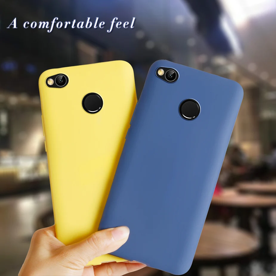 Силиконовый чехол для Xiaomi redmi 4X 4 X мягкий бампер из ТПУ 5 0 дюйма карамельного цвета