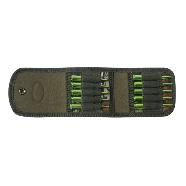 Tourbon Hunting Camo Cartridges Holder Ammo Shells Pouch Wallet Tactical Rifle Clip Belt