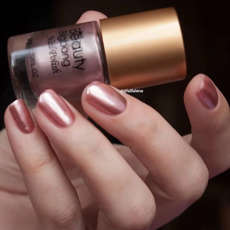 Beautybigbang 9 мл зеркальный эффект зеленый лак для ногтей металлический лак Великолепные Металлические Лаки стемпинг ногтей покрытие для дизайна ногтей