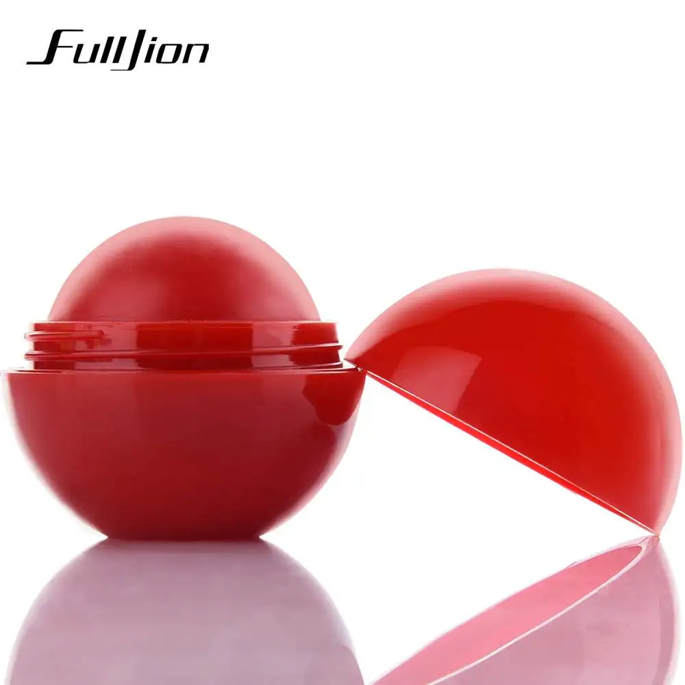 Fulljion Pro Макияж круглая цветная Конфета увлажняющий бальзам для губ натуральный растительный блеск для губ Губная помада фруктовые украшения для губ - Цвет: Red