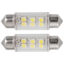10 шт. светодиодный свет салона автомобиля 12 в белый 6 SMD СВЕТОДИОДНЫЙ s автомобильная лампа-фестон для салона Лампа 39 мм