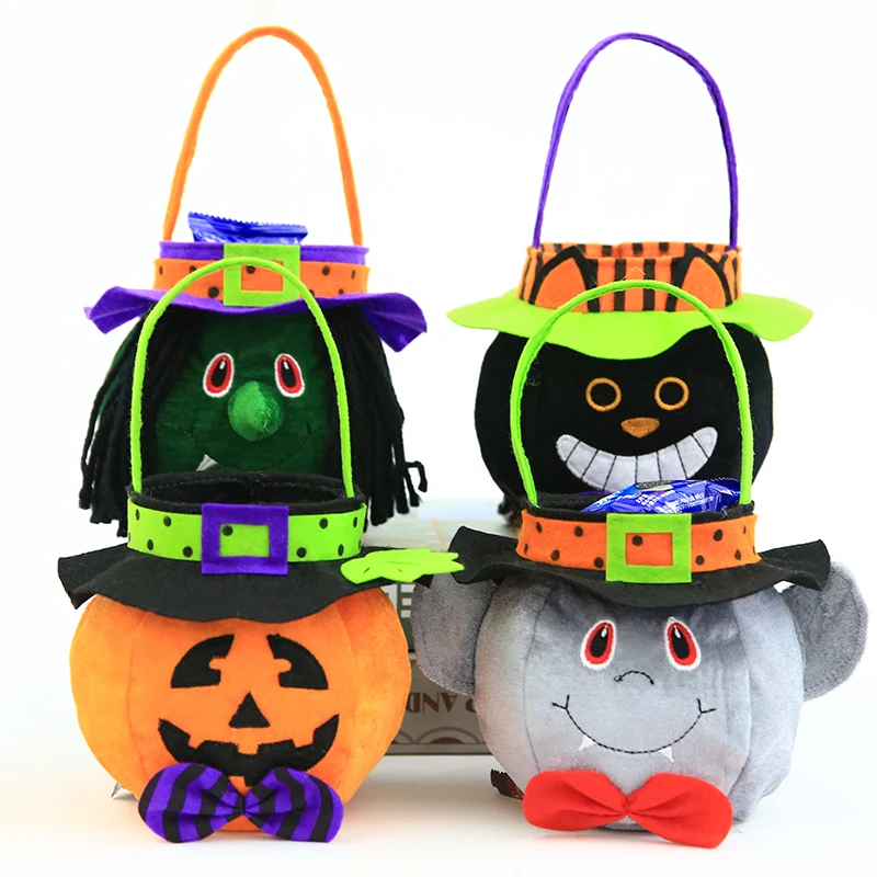 Carrywon Halloween Candy Bag Gift Bags Pumpkin Trick or Treat Bags