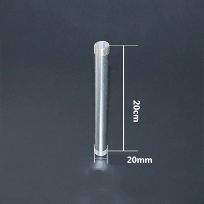 

201 Stainless Steel 1/2" BSP Male Thread Equal Extension Coupling Threaded Pipe Fitting Connector Length 200mm