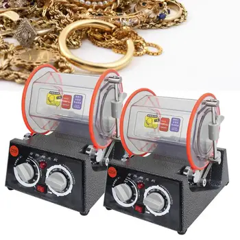 

Rotary Tumbler Jewelry Polisher Jewelry Polishing Cleaner Machine 220V EU /UK Plug Professional Jewelry Making Tool for Jeweler