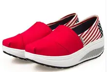 HOT Summer Shoes Women’s Sport Fashion for Women Swing Wedges platform zapatos mujer canvas trainers tenis feminino Toning Shoes