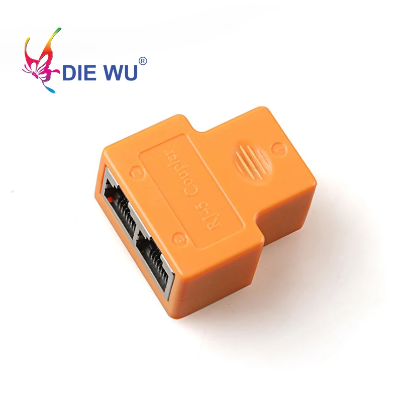 

RJ45 Coupler Network Ethernet LAN Splitter adapter Connector Transfer Head RJ45 to 2 RJ45 Adapter set