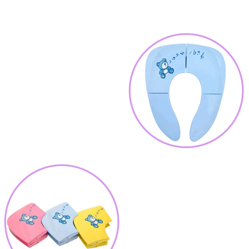 Детский дорожный складывающийся горшок, сиденье для малышей, портативный унитаз, тренировочное сиденье, детский писсуар, подушка, Детский горшок, стул, коврик/коврик