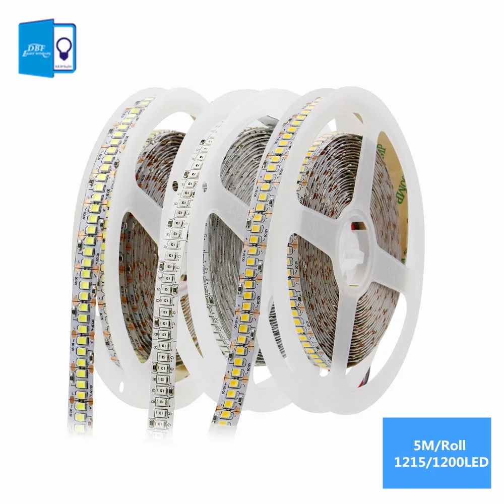 Светодиодный светильник SMD2835 IP20 не водонепроницаемый 12 в пост. Тока 5 м CRI80 RGB 1215