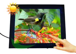 15 дюймовый сенсорный экран высокая яркость ЖК-дисплей монитор, хорошая видимость на солнце 1024*768 HDMI индустриальный lcd монитор